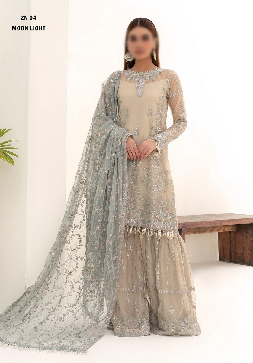 ZN 04 MOON LIGHT Nazneen Luxury Formals by Zarif Collection 2023